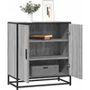 Image de vidaXL Buffet sonoma gris 68x35x76 cm bois d'ingÃ©nierie et mÃ©tal
