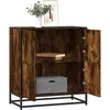 Image de vidaXL Buffet chÃªne fumÃ© 68x35x76 cm bois d'ingÃ©nierie