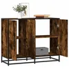 Image de vidaXL Buffet chÃªne fumÃ© 94x35x76 cm bois d'ingÃ©nierie