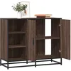 Image de vidaXL Buffet chÃªne marron 92x35x76 cm Bois d'ingÃ©nierie