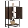 Image de vidaXL Buffet haut chÃªne marron 68x35x139 cm bois d'ingÃ©nierie mÃ©tal