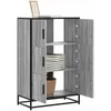Image de vidaXL Buffet haut sonoma gris 68x35x106,5 cm bois ingÃ©nierie et mÃ©tal