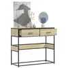 Image de vidaXL Table console chÃªne sonoma 90x35x80 cm bois d'ingÃ©nierie