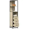 Image de vidaXL Armoire de salle de bain chÃªne sonoma 35x37,5x166 cm