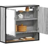 Image de VidaXL Armoire Ã  miroir de salle de bain sonoma gris bois d'ingÃ©nierie