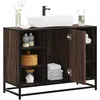 Image de vidaXL Armoire lavabo de salle de bain chÃªne marron bois d'ingÃ©nierie