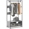 Image de vidaXL Armoire sonoma gris 90x50x180 cm bois d'ingÃ©nierie