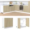 Image de Vidaxl Armoire Basse ChÃªne Sonoma 80x46x81,5 Cm Bois DâIngÃ©nierie