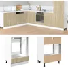 Image de Vidaxl Armoire Ã Four ChÃªne Sonoma 60x46x81,5 Cm AgglomÃ©rÃ©