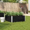 Image de Vidaxl JardiniÃ¨re Noir 100x100 Cm Bois Massif De Pin