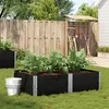 Image de Vidaxl JardiniÃ¨re Noir 150x100 Cm Bois Massif De Pin