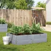 Image de Vidaxl JardiniÃ¨re Gris 150x100 Cm Bois De Pin Massif