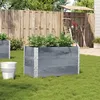 Image de Vidaxl JardiniÃ¨re Gris 100x50 Cm Bois Massif De Pin