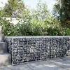 Image de Vidaxl Panier Gabion Avec Couvercle 100x100x50 Cm Fer GalvanisÃ©