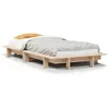 Image de vidaXL Cadre de lit sans matelas 90x190 cm bois de pin massif