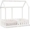 Image de vidaXL Cadre de lit d'enfants forme de maison sans matelas 70x140 cm