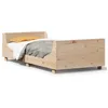 Image de vidaXL Cadre de lit avec tÃªte de lit 90x200 cm bois de pin massif