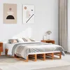 Image de vidaXL Cadre de lit sans matelas cire marron 150x200cm bois pin massif