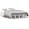 Image de vidaXL Cadre de lit sans matelas blanc 120x190 cm bois de pin massif