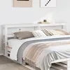 Image de vidaXL TÃªte de lit avec Ã©tagÃ¨res blanc 180 cm bois massif de pin