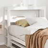Image de vidaXL TÃªte de lit avec Ã©tagÃ¨res blanc 75 cm bois massif de pin