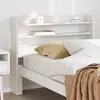 Image de vidaXL TÃªte de lit avec Ã©tagÃ¨res blanc 75 cm bois massif de pin
