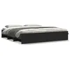Image de vidaXL Cadre de lit sans matelas noir 180x200 cm bois d'ingÃ©nierie
