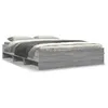 Image de vidaXL Cadre de lit sans matelas sonoma gris 150x200 cm