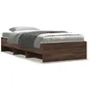 Image de vidaXL Cadre de lit sans matelas chÃªne marron 90x200cm bois ingÃ©nierie
