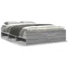Image de vidaXL Cadre de lit sans matelas sonoma gris 140x190 cm