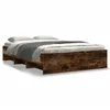 Image de vidaXL Cadre de lit sans matelas chÃªne fumÃ© 120x190 cm bois ingÃ©nierie