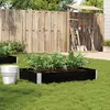 Image de Vidaxl JardiniÃ¨re Noir 120x80 Cm Bois Massif De Pin