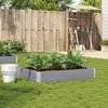 Image de Vidaxl JardiniÃ¨re Gris 120x80 Cm Bois Massif De Pin