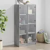Image de vidaXL Buffet haut avec portes gris sonoma 68x37x142cm bois ingÃ©nierie