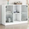 Image de vidaXL Buffet blanc 102x37x75,5 cm bois d'ingÃ©nierie