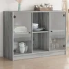 Image de vidaXL Buffet sonoma gris 102x37x75,5 cm bois d'ingÃ©nierie