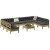 Image de Vidaxl Salon De Jardin Avec Coussins 10 Pcs Bois De Pin ImprÃ©gnÃ©