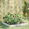 Image de Vidaxl Lit SurÃ©levÃ© De Jardin Blanc 100x100x18,5 Cm Acier