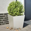 Image de Vidaxl JardiniÃ¨res 2 Pcs 40x40x40 Cm Acier Inoxydable