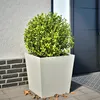 Image de Vidaxl JardiniÃ¨re Blanc 50x50x50 Cm Acier