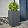 Image de Vidaxl JardiniÃ¨re Anthracite 45x45x75 Cm Acier