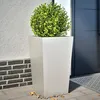 Image de Vidaxl JardiniÃ¨res 2 Pcs 45x45x75 Cm Acier Inoxydable