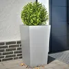 Image de Vidaxl JardiniÃ¨res 2 Pcs 45x45x75 Cm Acier GalvanisÃ©