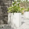 Image de Vidaxl JardiniÃ¨re Blanc Hexagone 46x40x45 Cm Acier