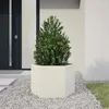 Image de Vidaxl JardiniÃ¨re Blanc Hexagone 69x60x45 Cm Acier