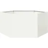 Image de Vidaxl JardiniÃ¨re Blanc Hexagone 104x90x45 Cm Acier
