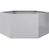 Image de Vidaxl JardiniÃ¨re Hexagone 104x90x45 Cm Acier GalvanisÃ©