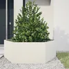 Image de Vidaxl JardiniÃ¨re Blanc Hexagone 138x120x45 Cm Acier