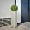 Image de Vidaxl JardiniÃ¨re Triangulaire 30x26x75 Cm Acier Inoxydable