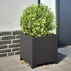 Image de Vidaxl JardiniÃ¨res 2 Pcs Noir 40x40x40 Cm Acier